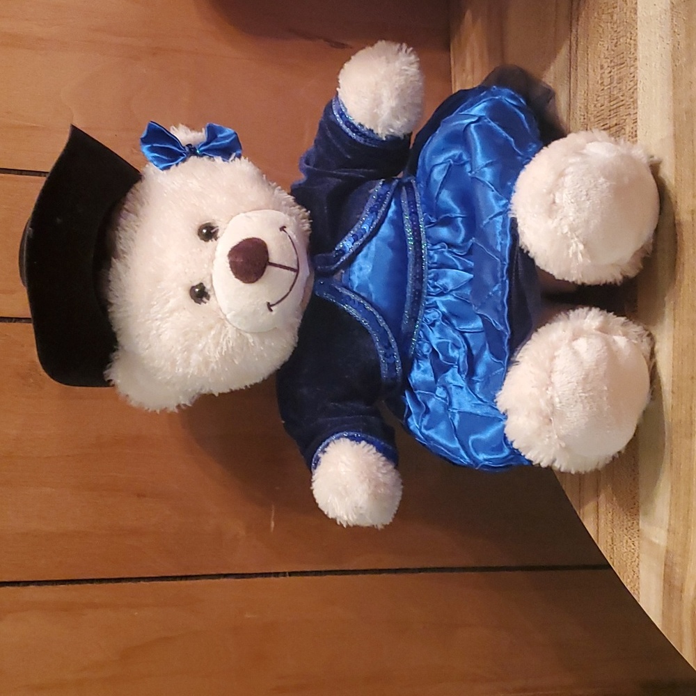 Cream Colored Buid a bear with outfit